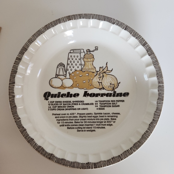 Royal China Jeannette Quiche Lorraine Pie Dish - Picture 1 of 4